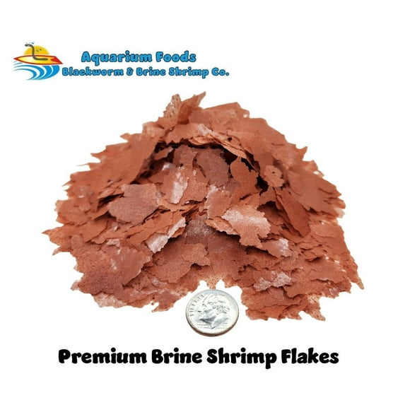 PREMIUM BRINE SHRIMP FLAKE FOOD! - PERFECT FOR ALL TROPICAL AND MARINE FISH! AFI...4oz