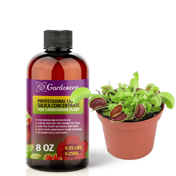 ⭐ PREMIUM Bioavailable Silica Fertilizer for Carnivorous Plant – 8oz – Ideal for Hydroponics & Soil – Healthier Plants with Strong Stalks - CONCENTRATE