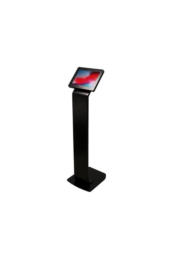 Premium Large Locking Floor Stand Kiosk Black PADPLSB