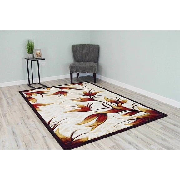 PREMIUM Modern Stylish Living Room Rug Design 2618 - 2'2"x7'3" Runner, Bone