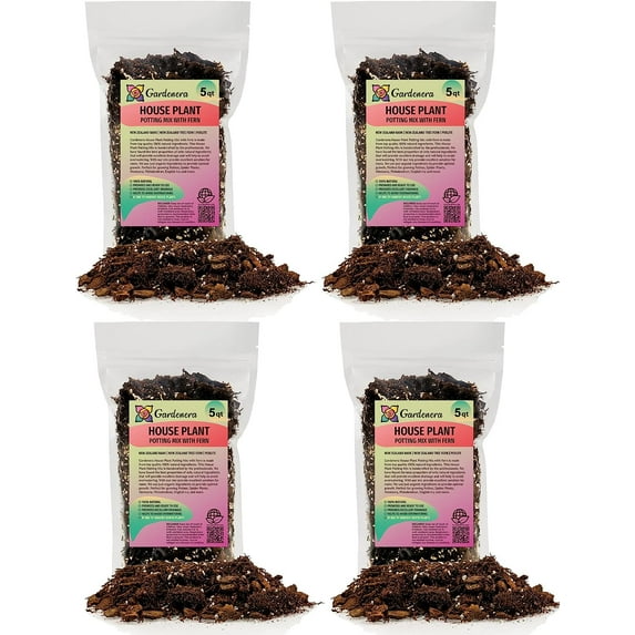 ⭐ PREMIUM ://N ★ LOVA House Plant Potting Mix | Fern + New Zealand Bark + Perlite | Great for Pothos, Spider Plants, Montsera, Philodendron, English Ivy - 20 Quart Bag