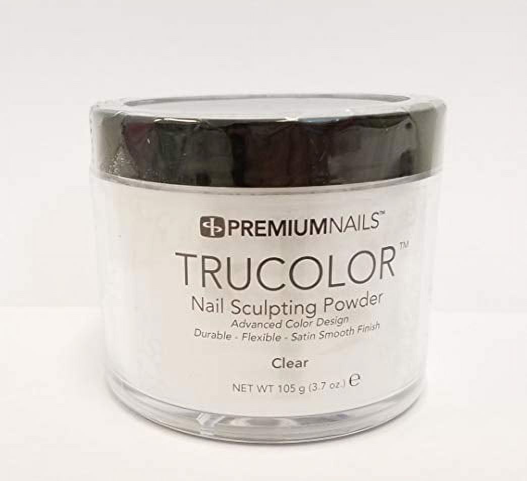 PREMIUM NAILS Trucolor Nail Color Powder 3.7 oz (105g) - CLEAR