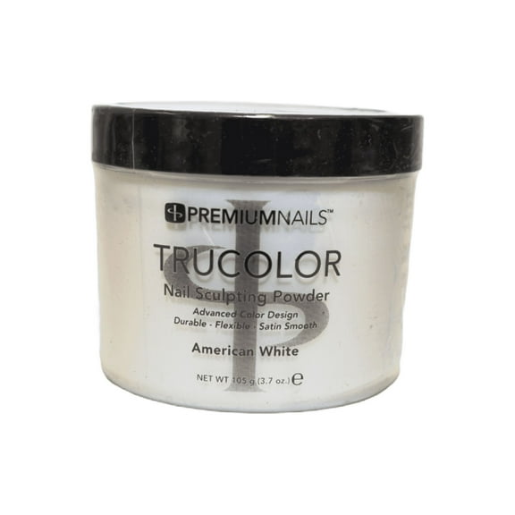 PREMIUM NAILS Trucolor Nail Sculpting Color Powder 3.7 Oz (105g) - American White