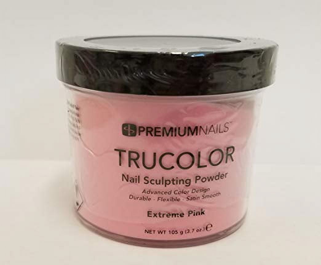 PREMIUM NAILS Trucolor Nail Sculpting Color Powder 3.7 Oz (105g) - Extreme PINK
