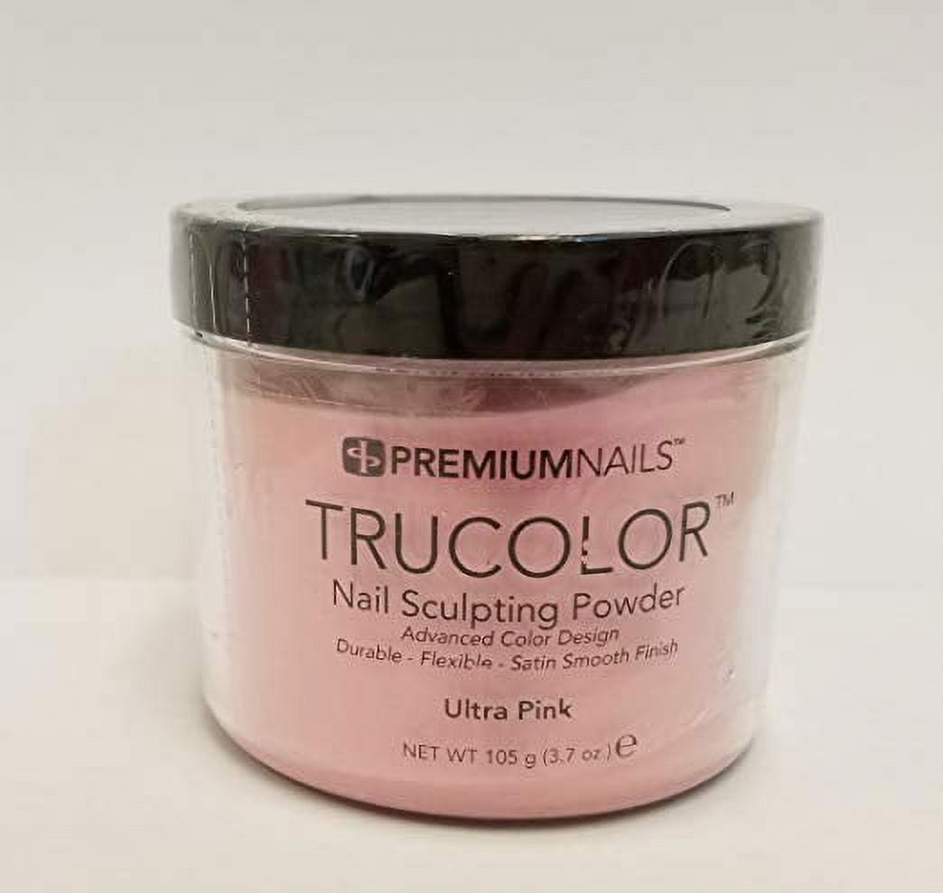 PREMIUM NAILS Trucolor Nail Sculpting Color Powder 3.7 Oz (105g) - Ultra PINK