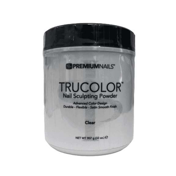 PREMIUM NAILS Trucolor Nail Sculpting Color Powder 32oz - CLEAR