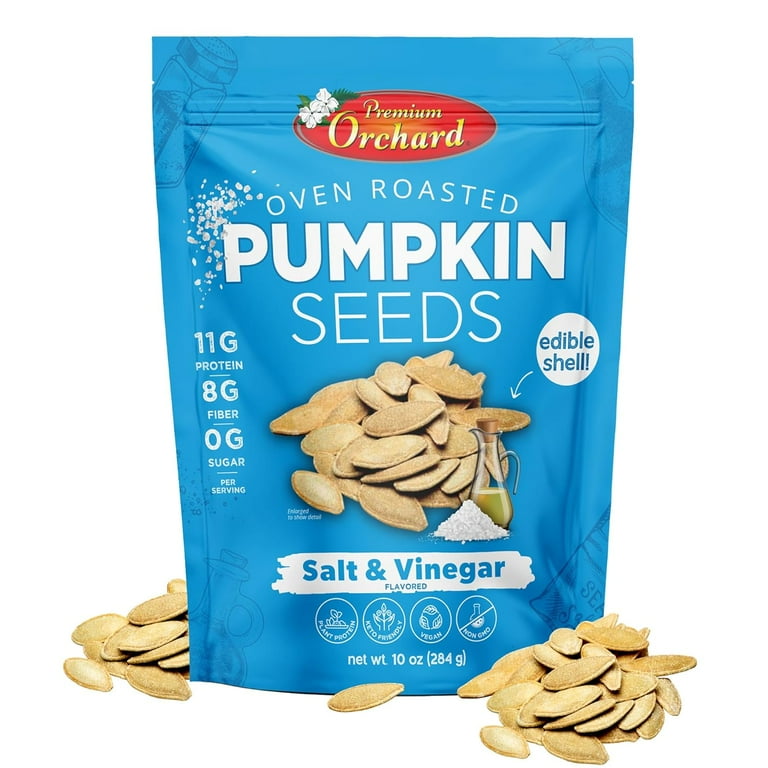 PREMIUM ORCHARD Flavored Pumpkin Seeds Oven Roasted | Salt and