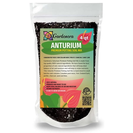 ? PREMIUM Organic Anthurium Mix by Gardenera - Elevate Your Plant Care Routine - 4 QUARTS