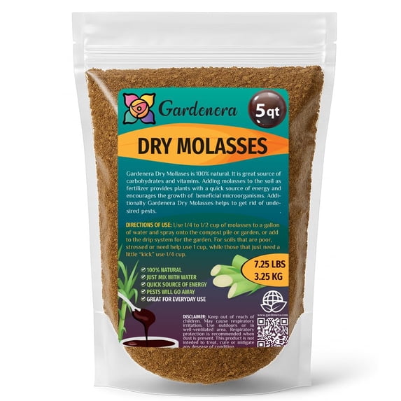 ⭐ PREMIUM Organic Molasses for Plants - Horticultural Dry Molasses - Ideal for Traditional & Hydroponic Gardening, for Indoor & Outdoor Plants - 5 QUARTS