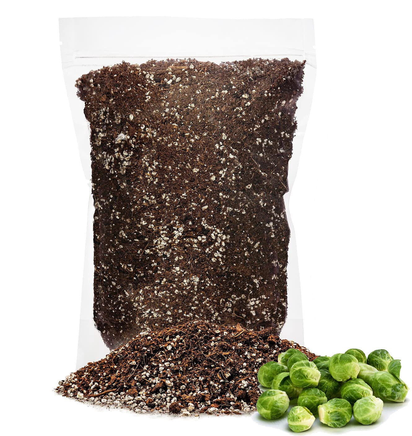⭐ PREMIUM Organic Potting Soil for Brussel Sprouts by Gardenera Labs - (4 Quart Bag)