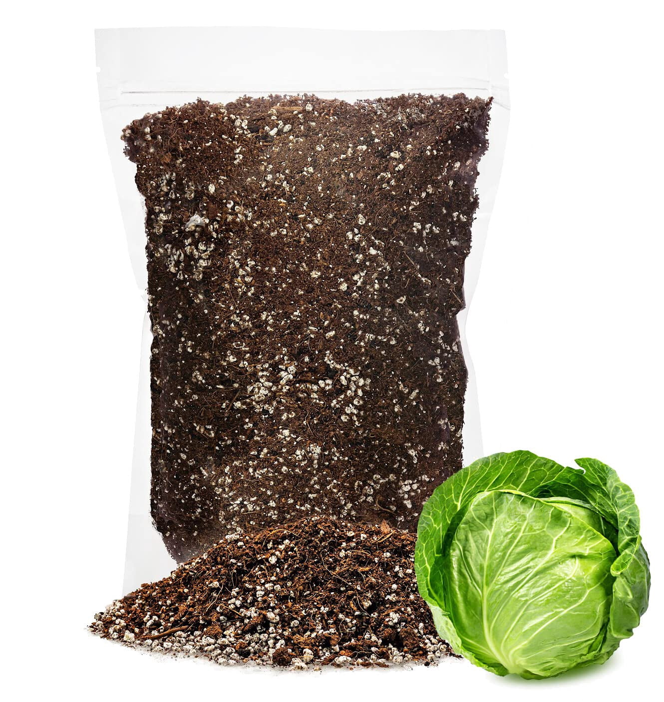 ⭐ PREMIUM Organic Potting Soil for Cabbage by Gardenera Labs - (3 Quart Bag)