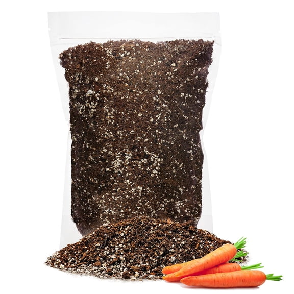 ⭐ PREMIUM Organic Potting Soil for Carrots by Gardenera Labs - (1 Quart Bag)