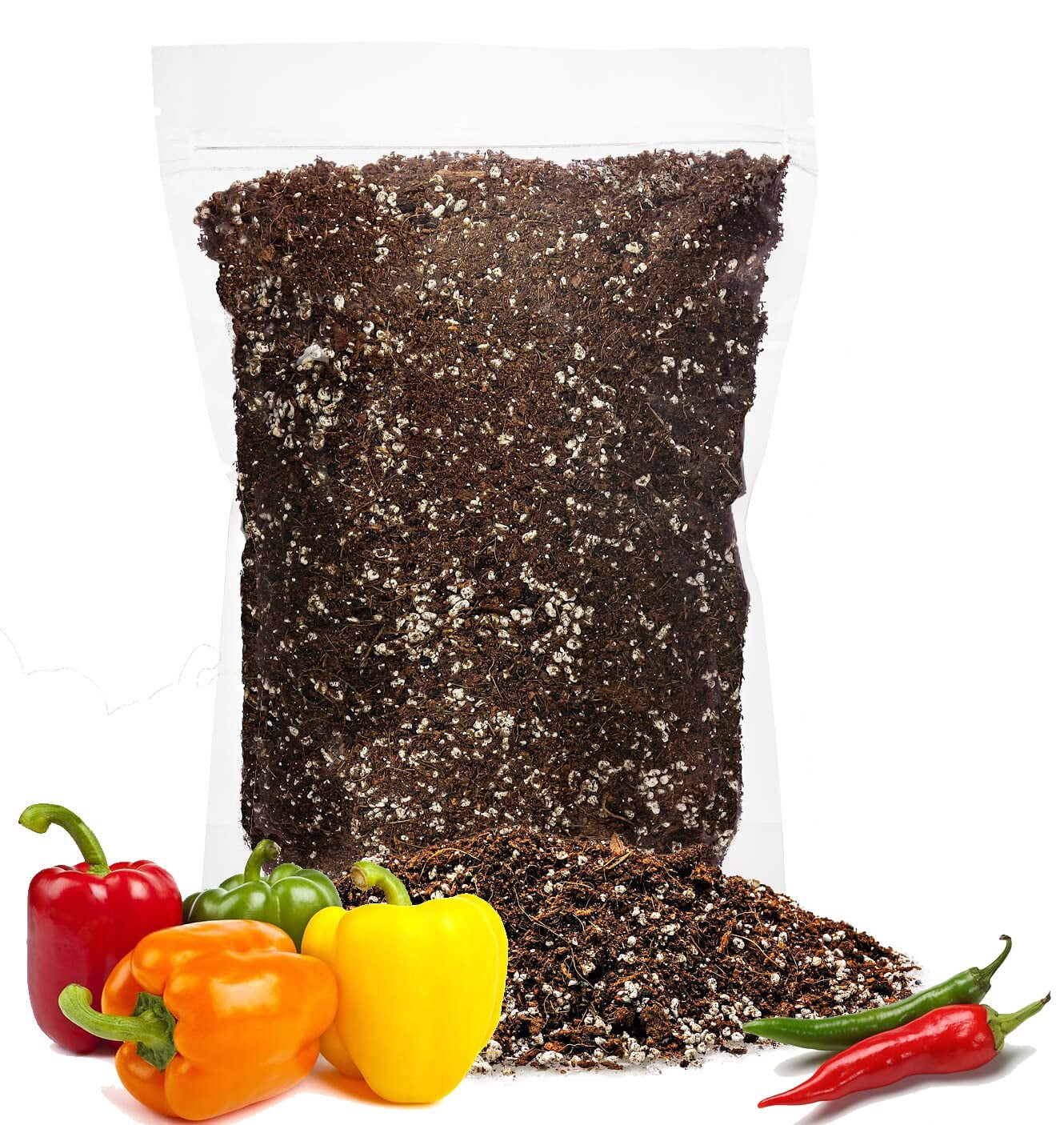 ⭐ PREMIUM Organic Potting Soil for Chilli and Bell Peppers by Gardenera Labs - (4 Quart Bag)