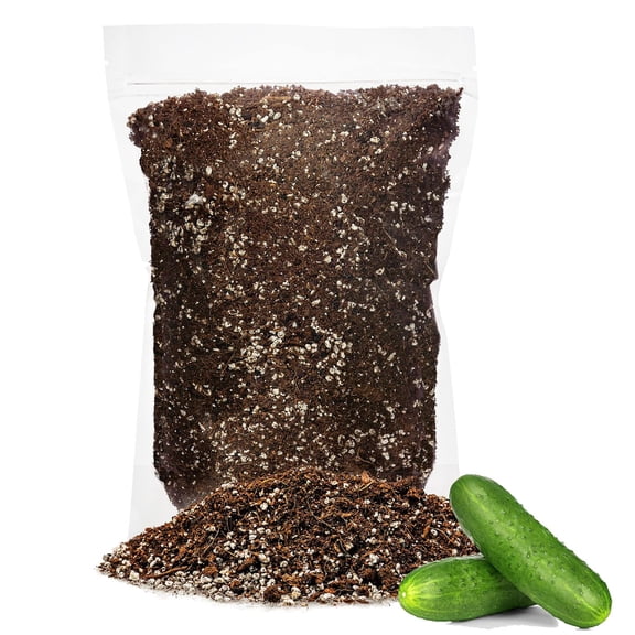 ⭐ PREMIUM Organic Potting Soil for Cucumbers by Gardenera Labs - (1 Quart Bag)