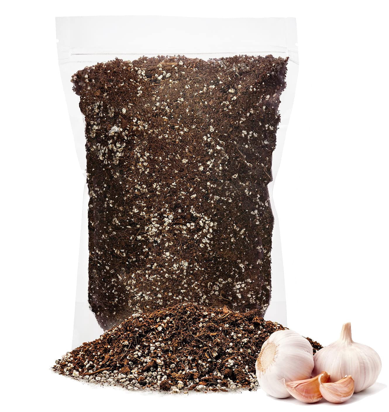 ⭐ PREMIUM Organic Potting Soil for Garlic by Gardenera Labs - (5 Quart Bag)