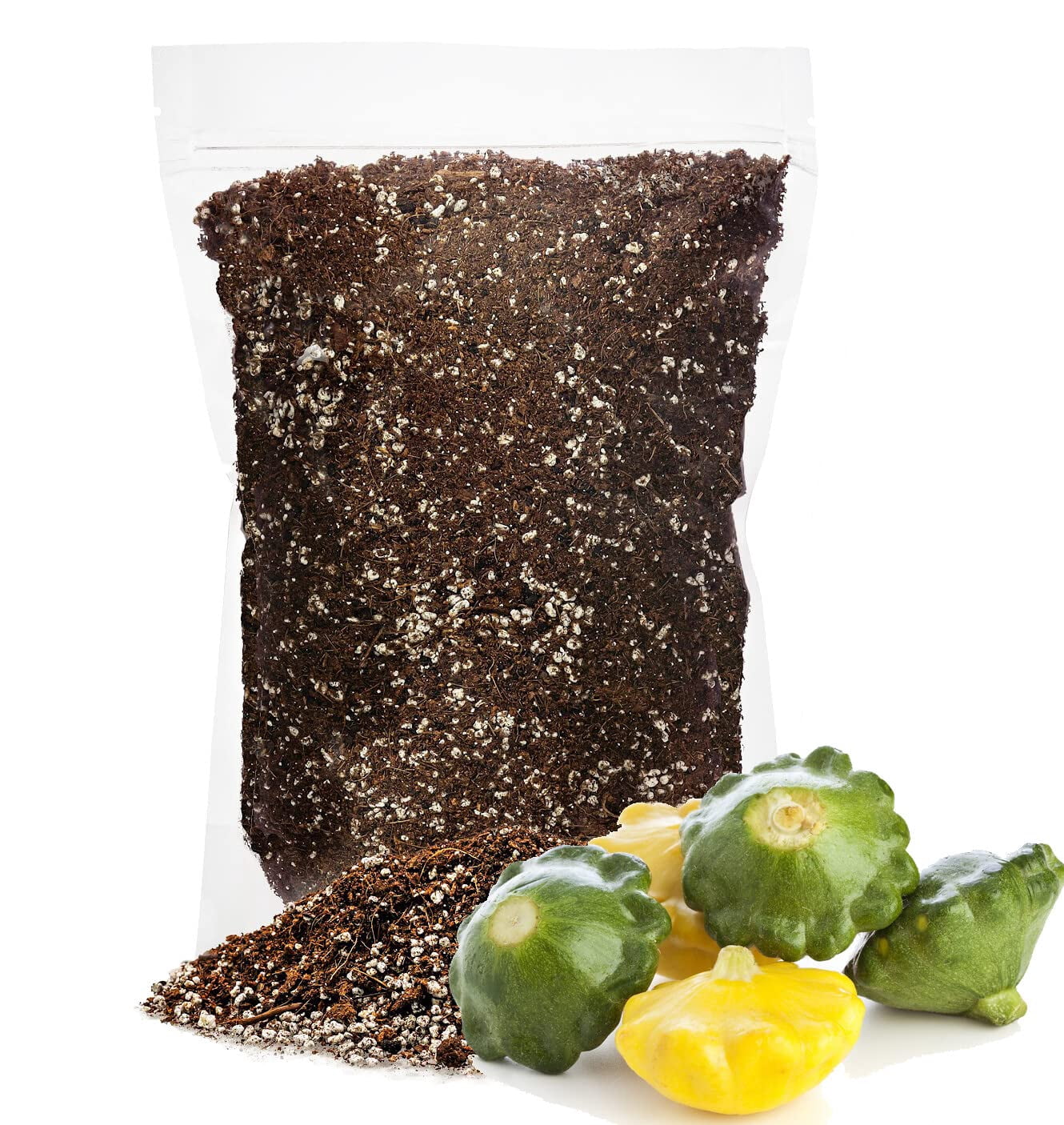 ⭐ PREMIUM Organic Potting Soil for Pattypans by Gardenera Labs - (3 Quart Bag)