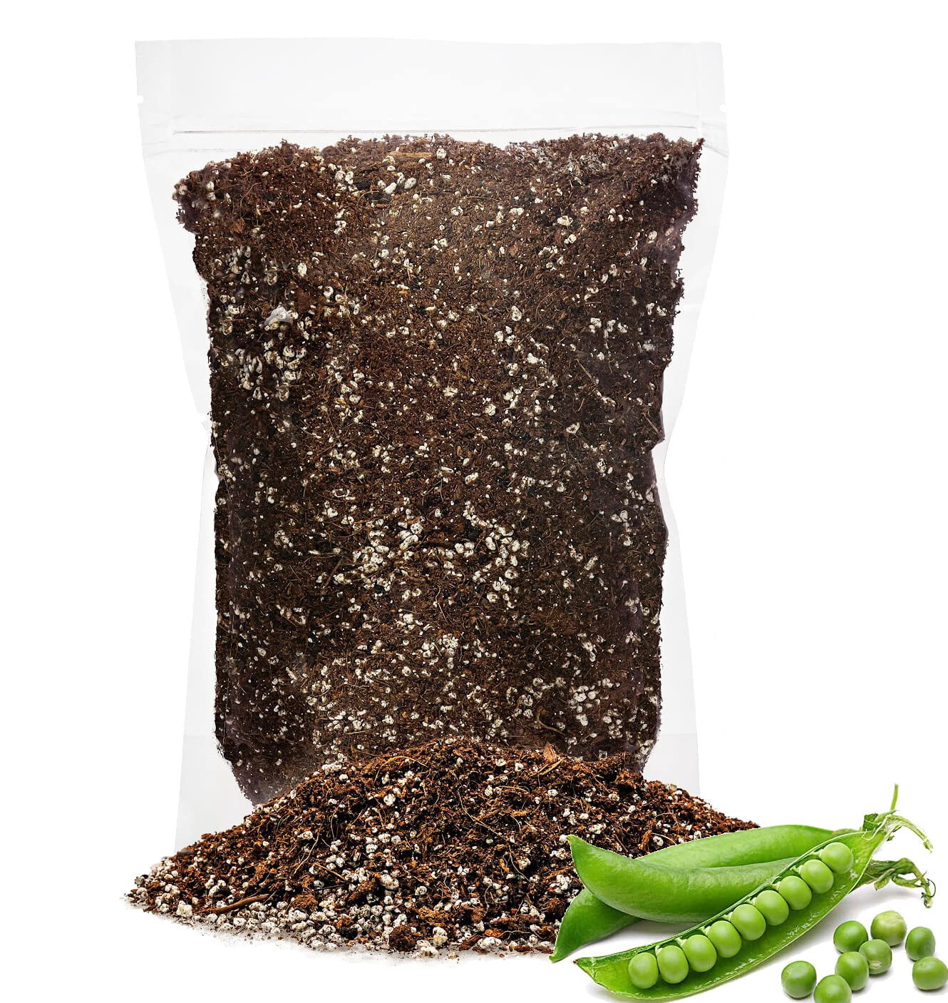 ⭐ PREMIUM Organic Potting Soil for Peas by Gardenera Labs - (4 Quart Bag)