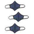 thumbnail image 1 of PREMIUM Performance Face Mask with Adjustable Nose Wire Clip and Toggle 4 Layers Reusable Washable Cloth Cover Navy, 1 of 8