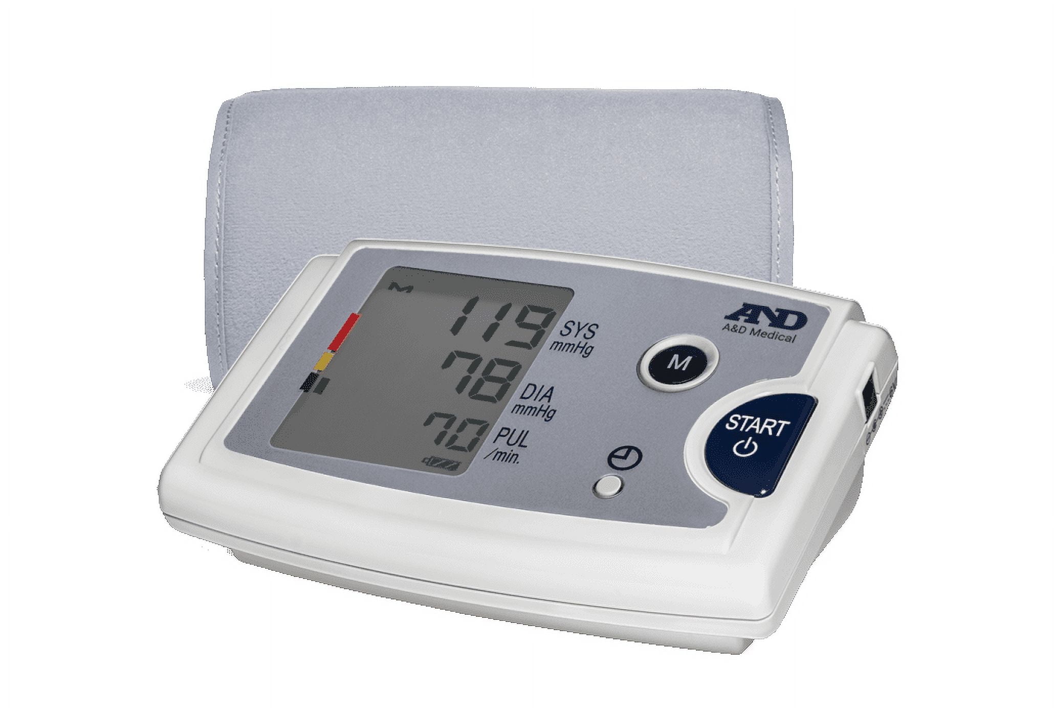 LIFESOURCE A&D Medical Bluetooth Blood Pressure Monitor, Upper Arm, Medium Cuff, Digital, Heart Rate Detection (UA-787EJ)