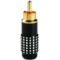 thumbnail image 1 of PREMIUM RCA Male Plug Gold Solder Type Audio Video Adapter Connector Cable Black, 1 of 3