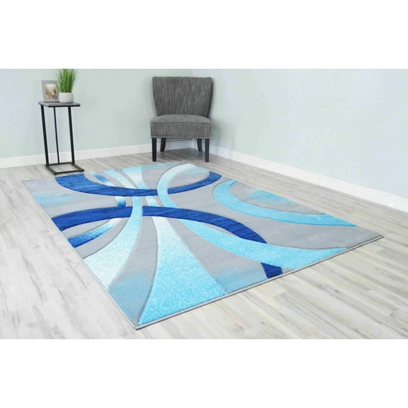 Premium Rug Design 2308 - 2'6"x3'9", Ocean