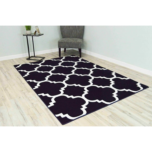 Premium Rug Design 4518 - 2'6"x3'9", Navy