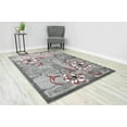 thumbnail image 1 of Premium Hand Carved Abstract Modern Rug Contemporary Colorful Thick Carpet Design 6001 (7'8"x10'8",Red), 1 of 6