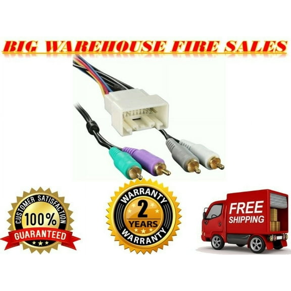 PREMIUM SOUND SYSTEM W AMP INTEGRATION CAR STEREO RADIO FACTORY WIRING HARNESS