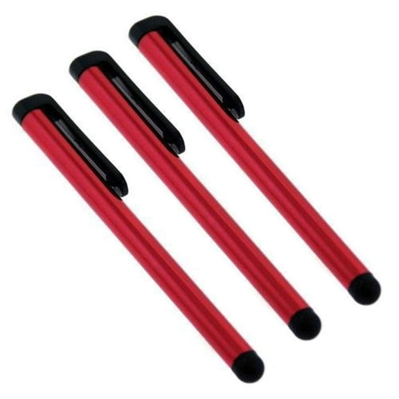 PREMIUM Stylus Compatible with Apple MacBook PRO 2018/2017/2016/13"/16"/iMac with Custom Capacitive Touch 3 Pack! (RED)
