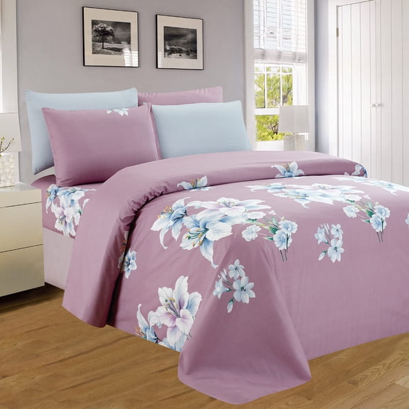 PREMIUS Lyla Printed Wrinkle Free Microfiber Sheet Set, Twin