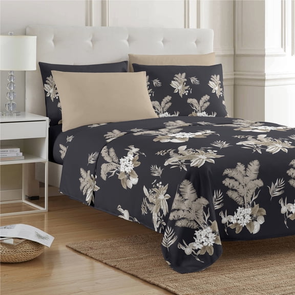 PREMIUS Mia 6 Piece Soft Wrinkle-Free Microfiber Sheet Set, Full