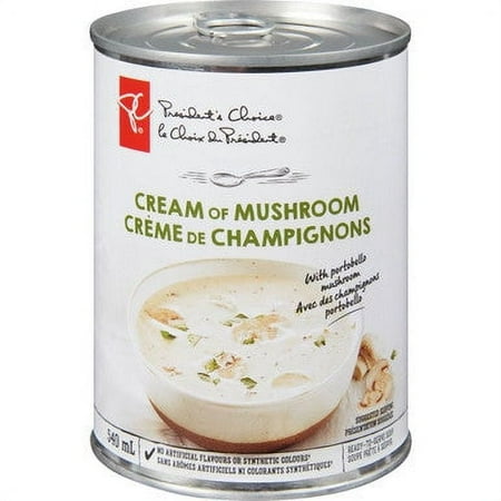 PRESIDENT'S CHOICE, Cream Of Mushroom Soup, 540mL/18.3 fl.oz