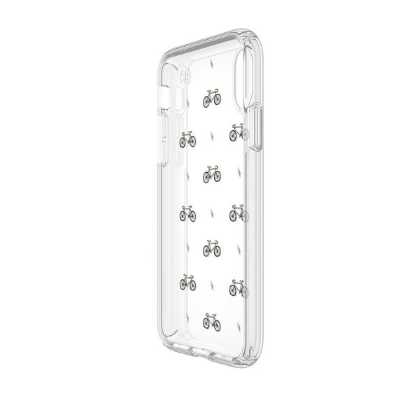 PRESIDIO CLEAR + PRINT IPHONE X CASES BIKESNBOLTS YELLOW/CLEAR