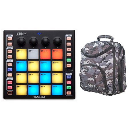PRESONUS ATOM 16 Pad USB MIDI RGB DJ Controller+Studio One Software+CAMOPACK