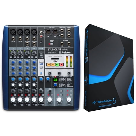 PRESONUS StudioLive SLM AR8C 8 Ch. Mixer Recording Interface+Software Upgrade