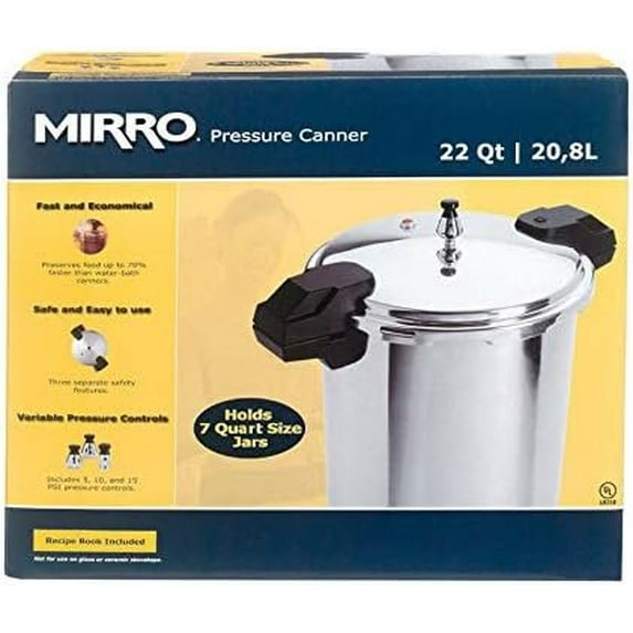 Mirro Pressure Cooker and Canner - 22 Qt, Silver