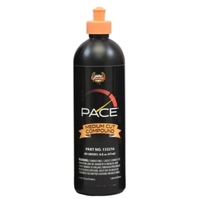 Presta PACE 133216 Medium Cut Compound, 16 oz Bottle, Light Orange