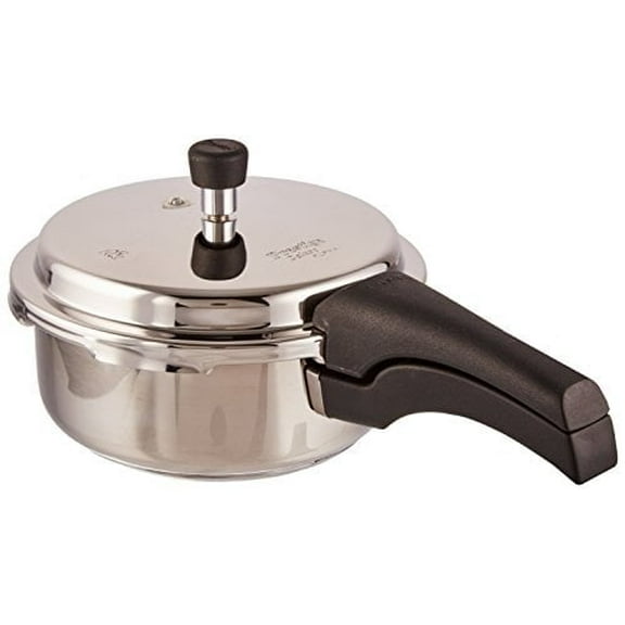 PRESTIGE PRDA3 Prestige 3L Alpha Deluxe Induction Base Stainless Steel Pressure Cooker, 3.0-Liter