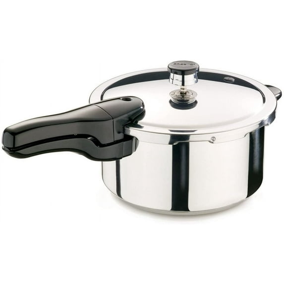 PRESTO 4 qt Stainless Steel Stovetop Pressure Cooker
