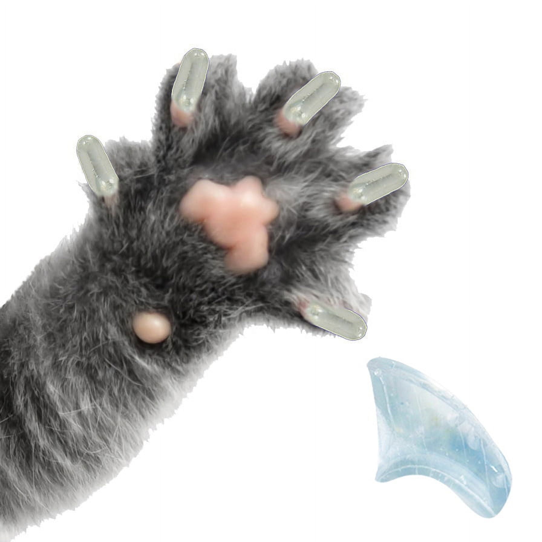 Soft Claws for Cats - CLS (Cleat Lock System), Size Medium, Color Clear