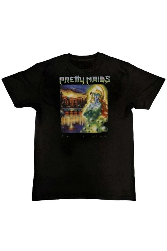 PRETTY MAIDS Band FUTURE WORLD Album Graphic Unisex T-Shirt S M L XL 2 3 4 XL