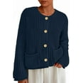 thumbnail image 1 of PRETTYGARDEN Cardigan Sweaters for Women Trendy Oversized Knit Chunky Button Cardigans Fall Winter Outfits with Pockets, 1 of 8