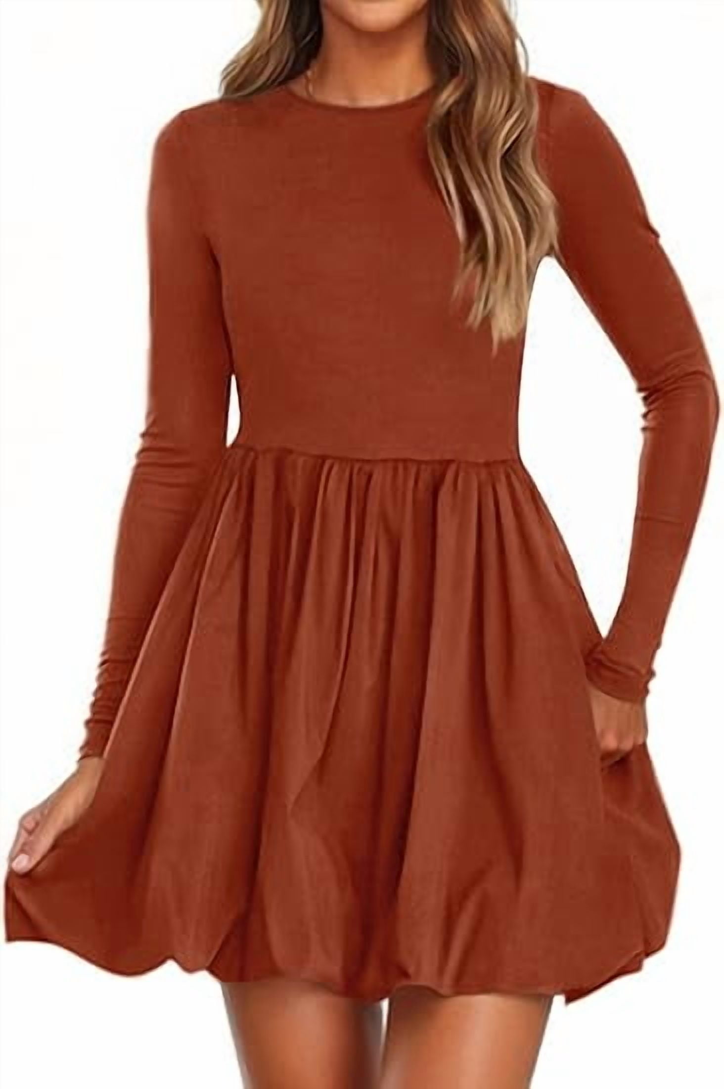 green emerald velvet dress Floral Puff Sleeve Dress Cream/Brown Cream/Brown / Large main image 1