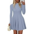 thumbnail image 1 of PRETTYGARDEN Fall Dresses for Women Elegant Classy Casual Long Sleeve Swing A Line Ruffle Short Homecoming Party Dress, 1 of 7