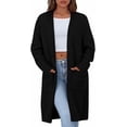 thumbnail image 1 of PRETTYGARDEN Fall Long Sleeve Cardigan Sweaters for Women Trendy Winter Open Front Loose Knitted Cardigans with Pockets, 1 of 8