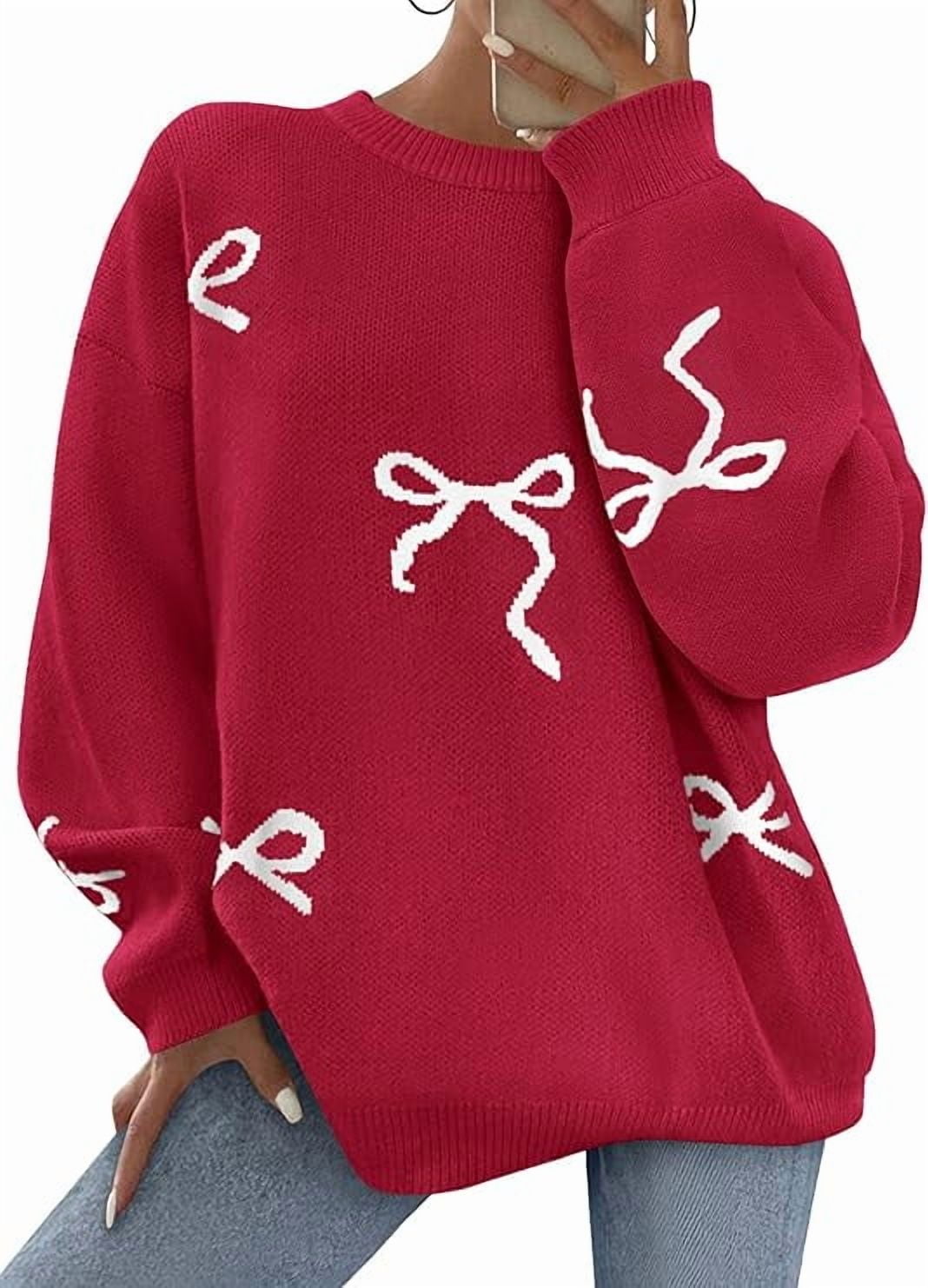 PRETTYGARDEN Fall Long Sleeve Pullover Sweaters For Women Trendy Crewneck Casual Cute Bow Chunky Knit Oversized Sweater: What We Checked First