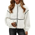thumbnail image 1 of PRETTYGARDEN Fleece Jacket Women Sherpa Oversized Zip Up Fall Jackets Winter Coats Faux Fur Warm Outwear Fashion Clothing, 1 of 7