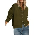 thumbnail image 1 of PRETTYGARDEN Long Sleeve Crewneck Button Down Womens Sweaters Fall Open Front Chunky Cardigan Sweaters for Women, 1 of 7