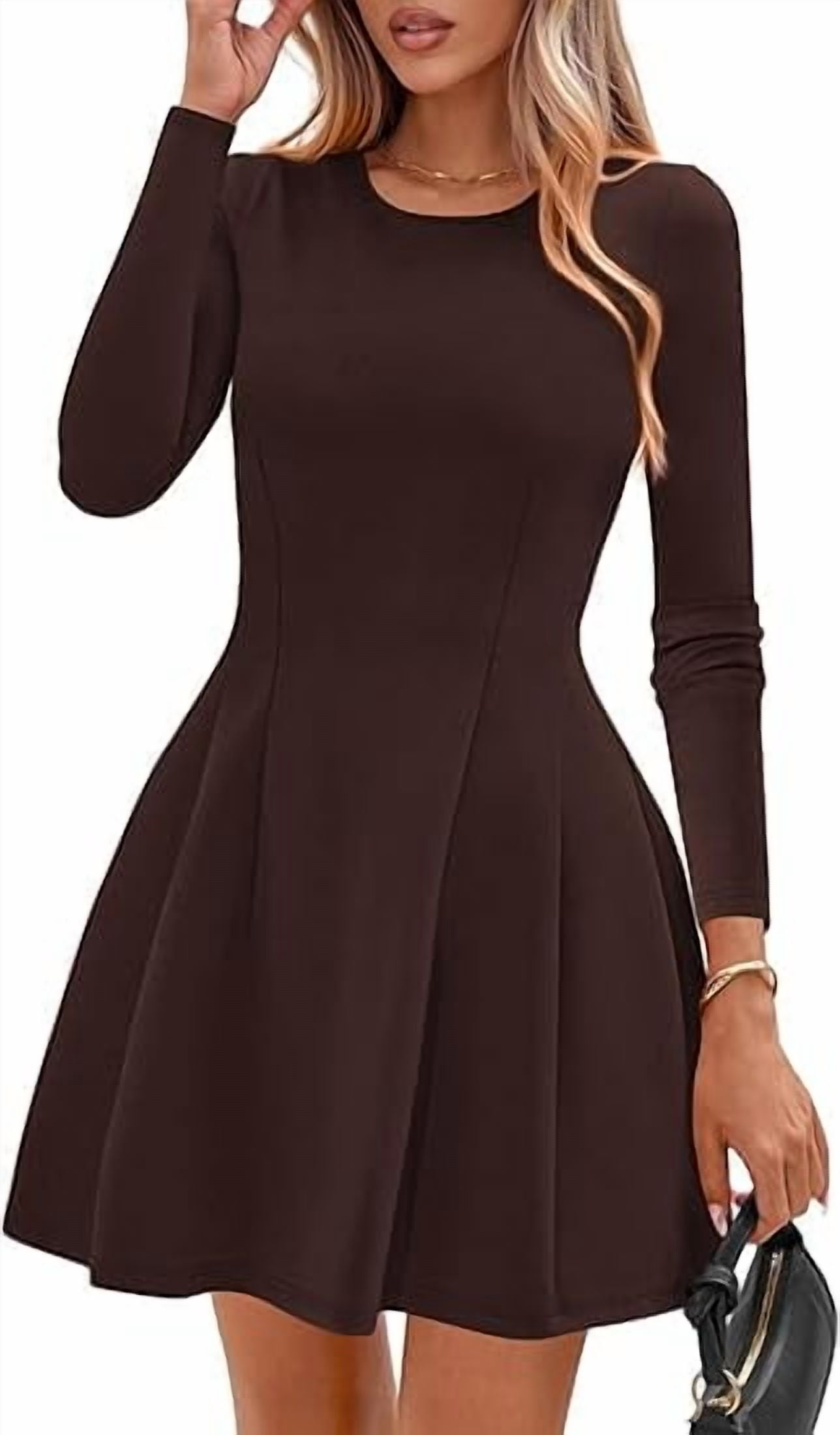 knee length dresses for ladies Zoe Long-Sleeve Short Homecoming Dress main image 1