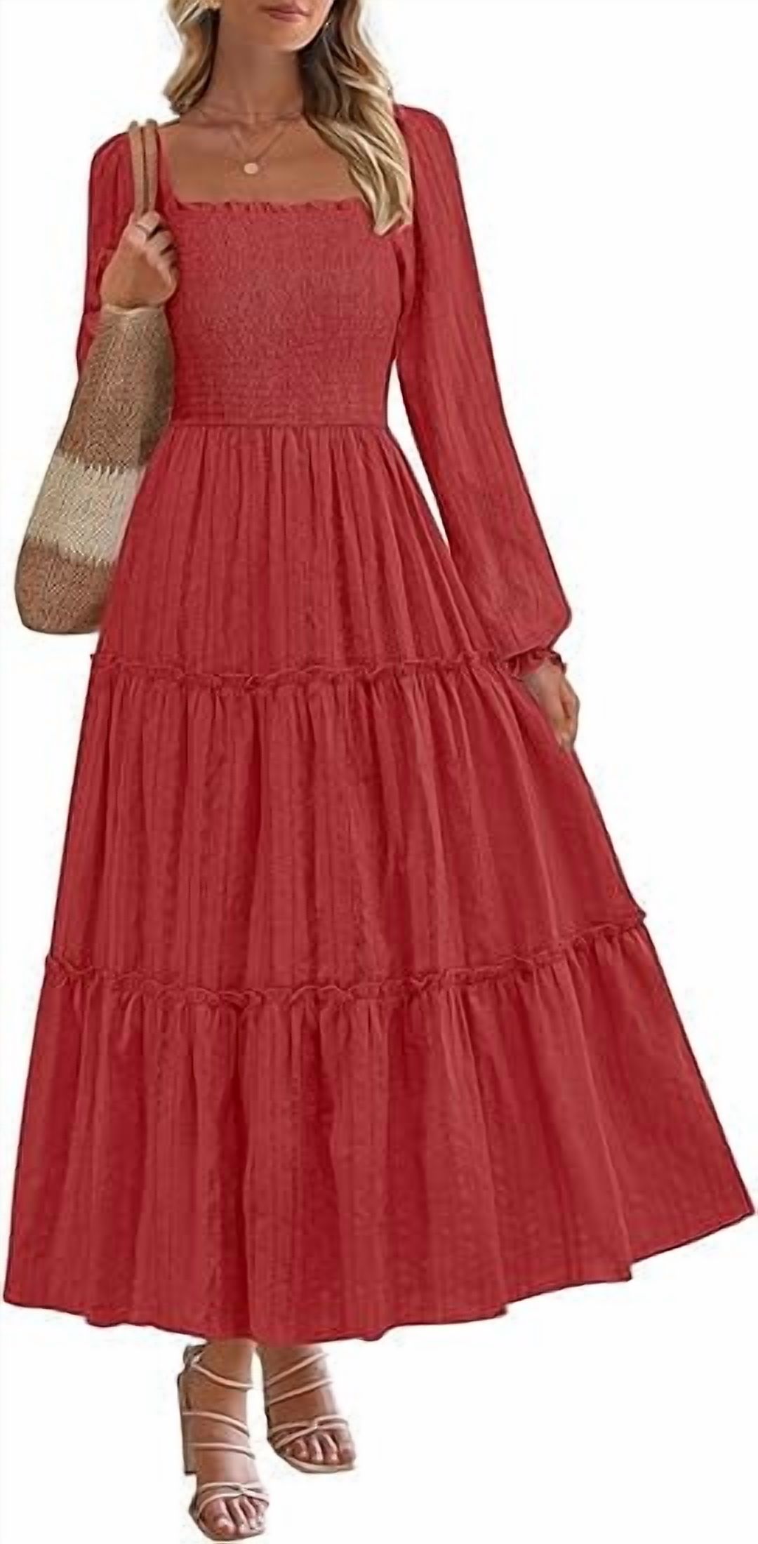 chinese dress ladies Chic Long Sleeve Midi Dresses & Loungewear